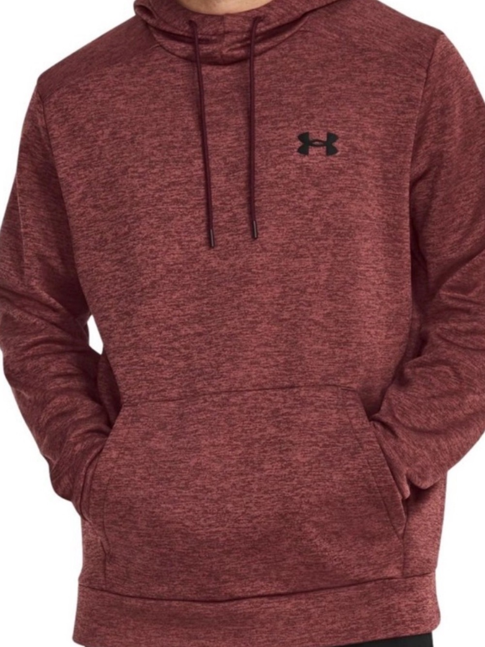 Under Armour Men’s Maroon Heather Pullover Hoodie